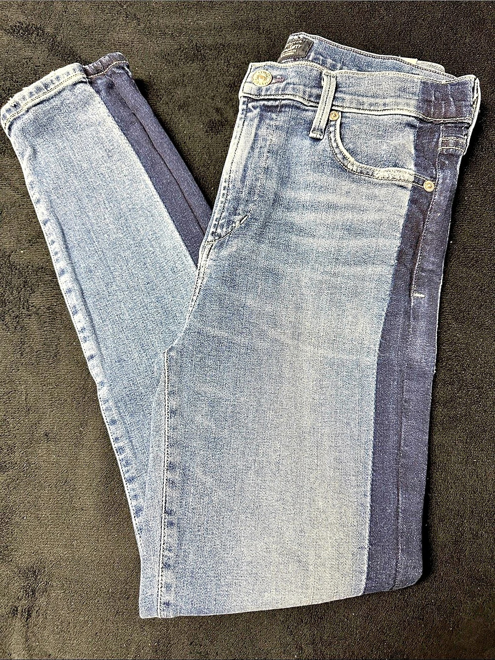 Citizens of Humanity Rocket Crop High Rise Skinny Jeans Blue size 28